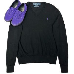 *SOLD!* Vintage Polo Ralph Lauren Merino Wool V-Neck Sweater